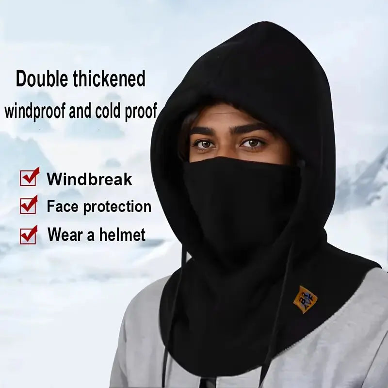 Winter Warm Hat with Mask and Neck Warmer 3-In-1 Windproof Balaclava Formen and Women Masked Hat Cycling Cold Weather Protection