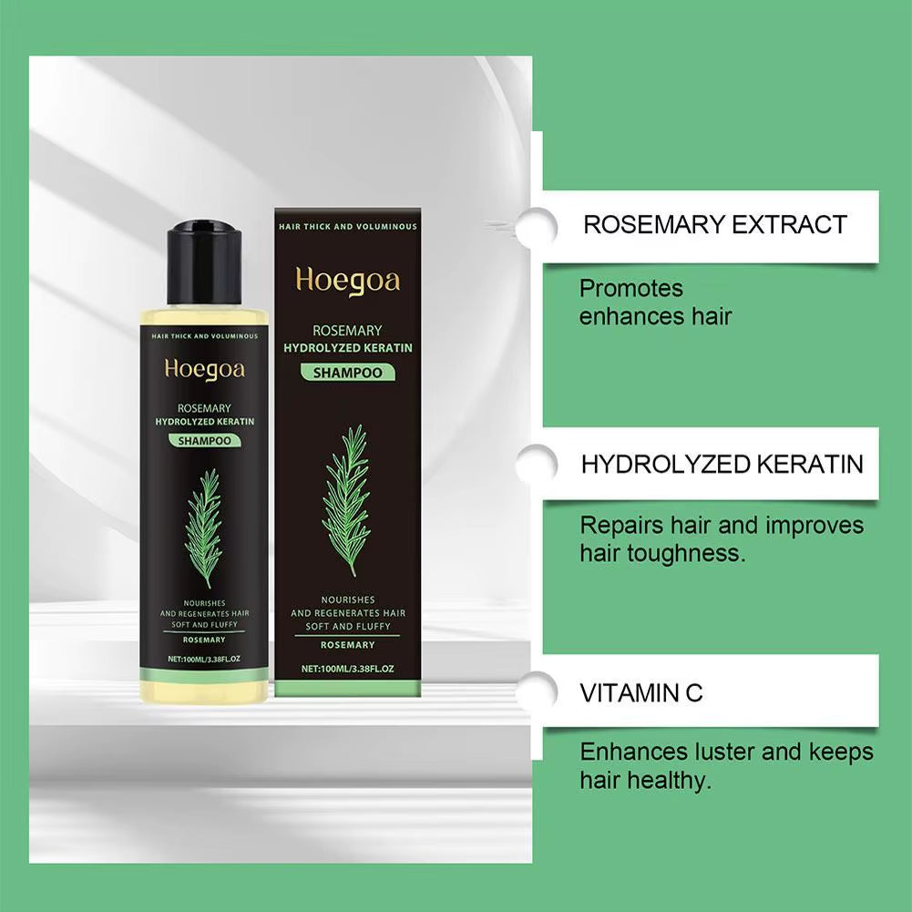 1/2PCS Rosemary Hair Growth Shampoo Organic Rosemary Oil for Hair Growth, Natural anti Loss Thickening Shampoo for Thinning Hair